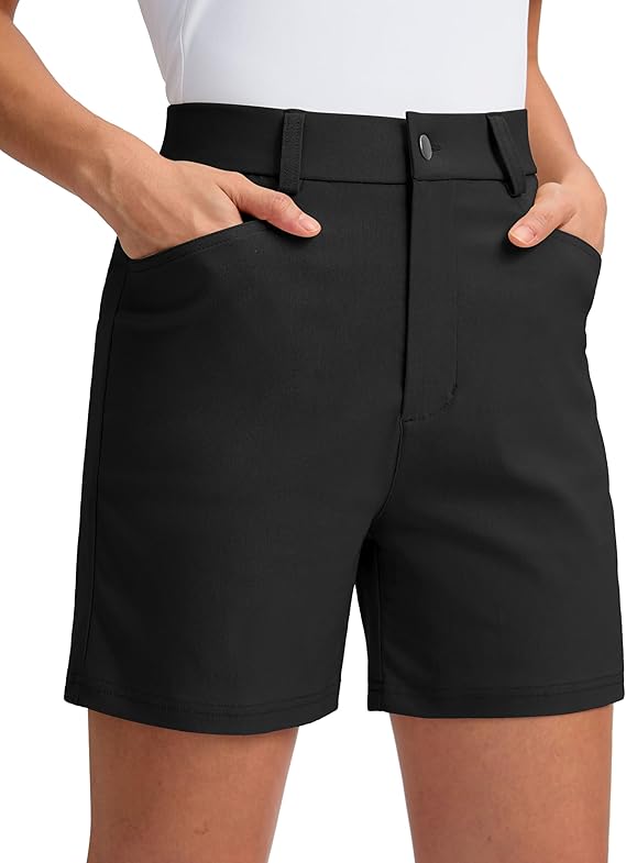 Women's Shorts Stretchy Lightweight Outdoor Hiking Shorts with Pockets Shorts for Women Casual Summer