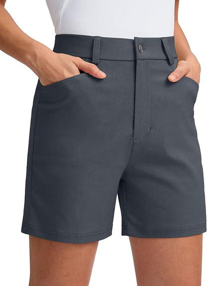 Women's Shorts Stretchy Lightweight Outdoor Hiking Shorts with Pockets Shorts for Women Casual Summer