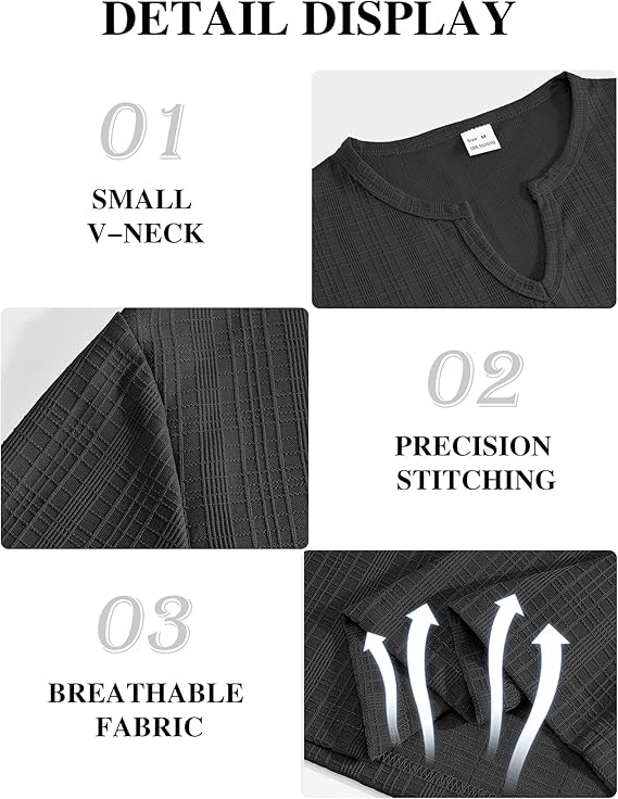 Men's V Neck T Shirts Short Sleeve Summer Casual Stylish Fitted Stretch Tees for Men