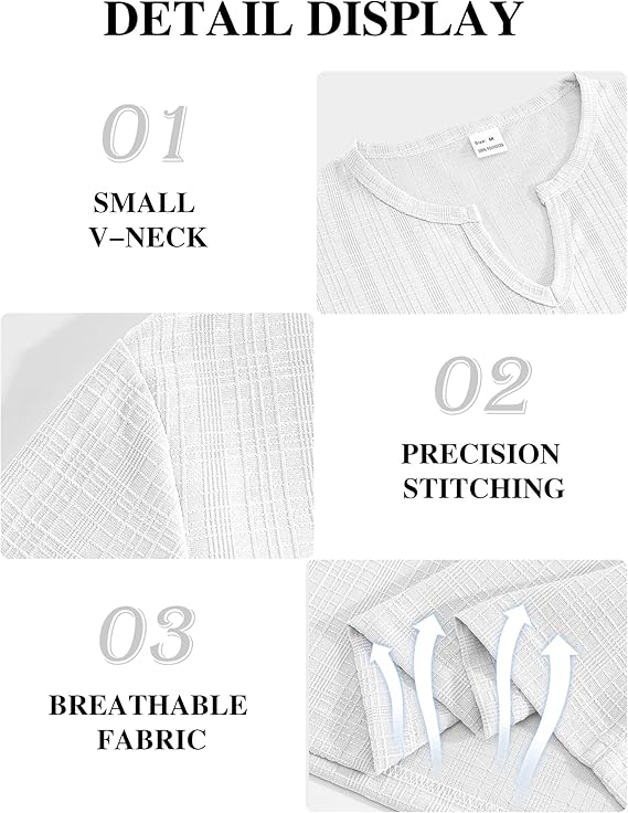 Men's V Neck T Shirts Short Sleeve Summer Casual Stylish Fitted Stretch Tees for Men