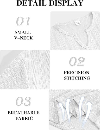 Men's V Neck T Shirts Short Sleeve Summer Casual Stylish Fitted Stretch Tees for Men