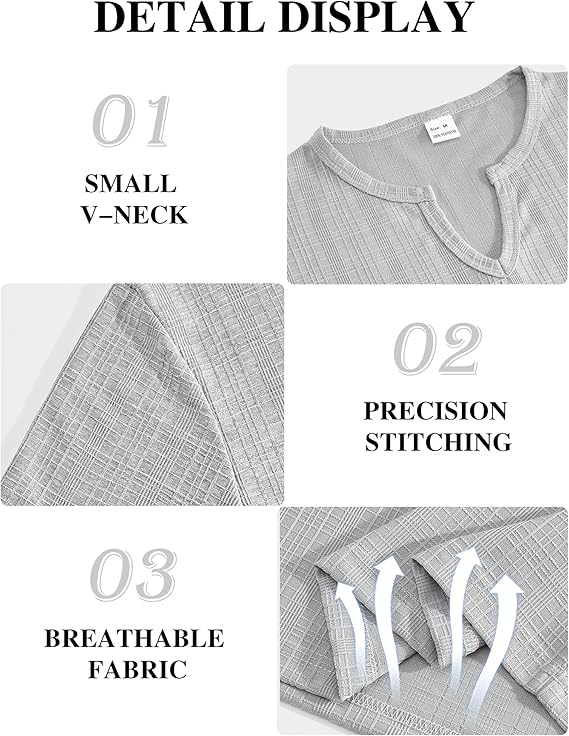 Men's V Neck T Shirts Short Sleeve Summer Casual Stylish Fitted Stretch Tees for Men