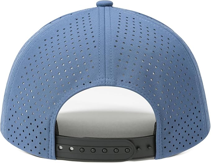 Men Quick Dry Baseball Cap Laser Cut Mesh Ball Curved Brim Snapback Hat
